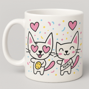 Taza: Gatitos con corazón